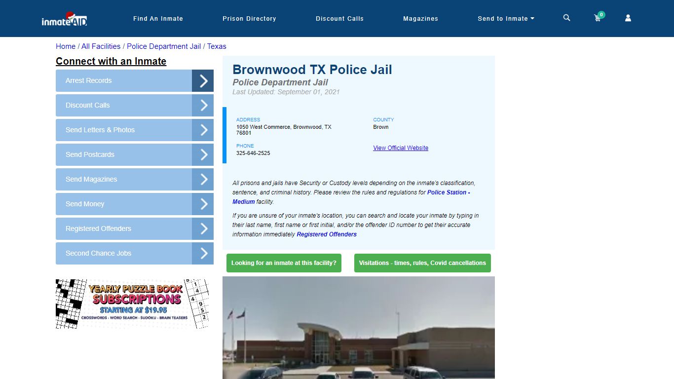 Brownwood TX Police Jail & Inmate Search - Brownwood, TX